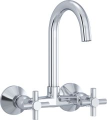 PREMIER X dual controlled wall mounted sink mixer DN 15 with swivel spout